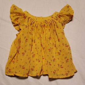 Sweet flutter sleeve top for baby girl!